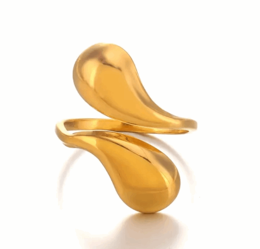 Gold Open Ended Cuff Ring
