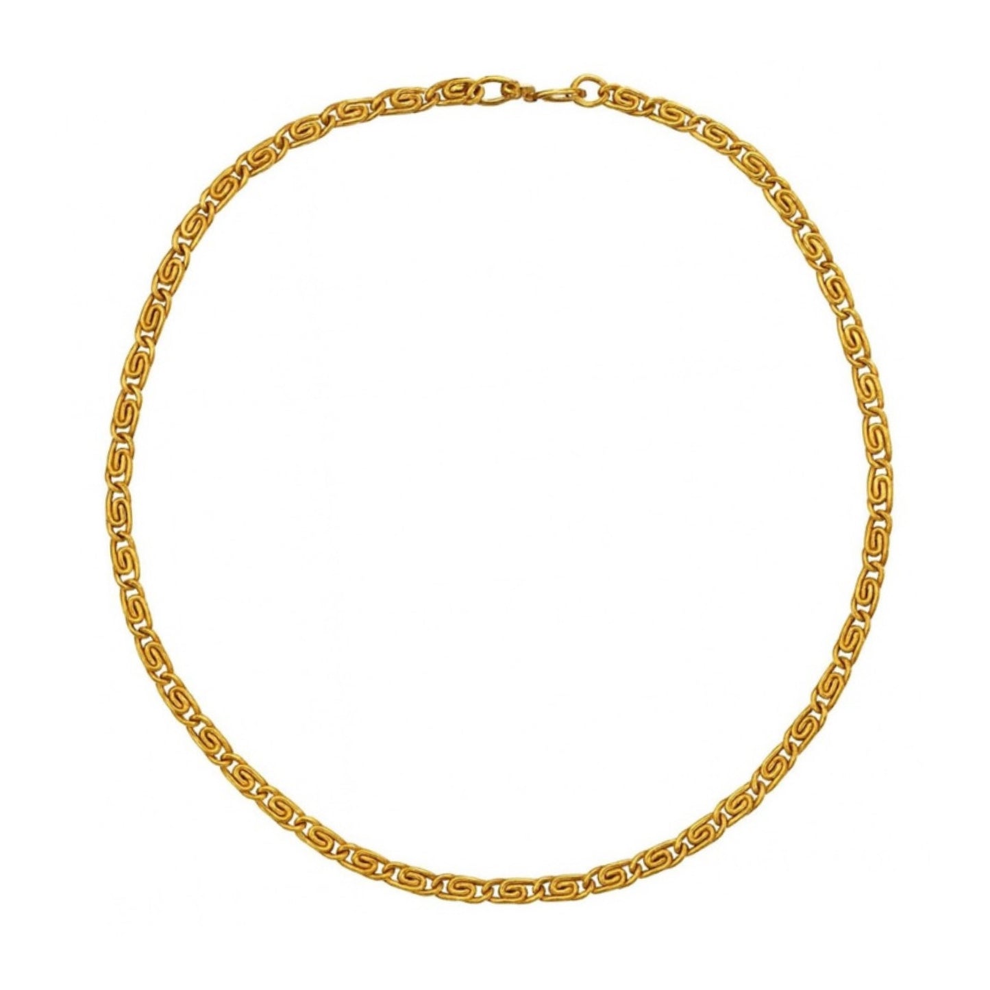 Gold Byzantine Chain Necklace | 20” 3.5mm Link | Statement Layering Jewelry