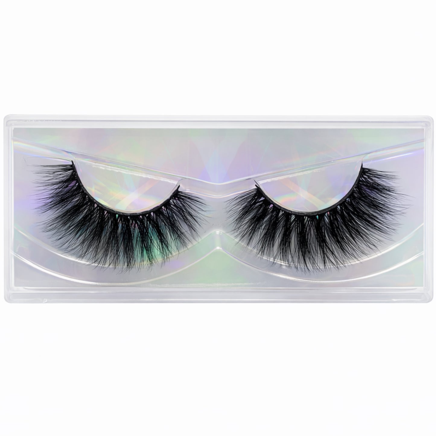 Dramatic Thick Black False Eyelashes – Fluffy Wispy 15–18mm Full Glam Lashes