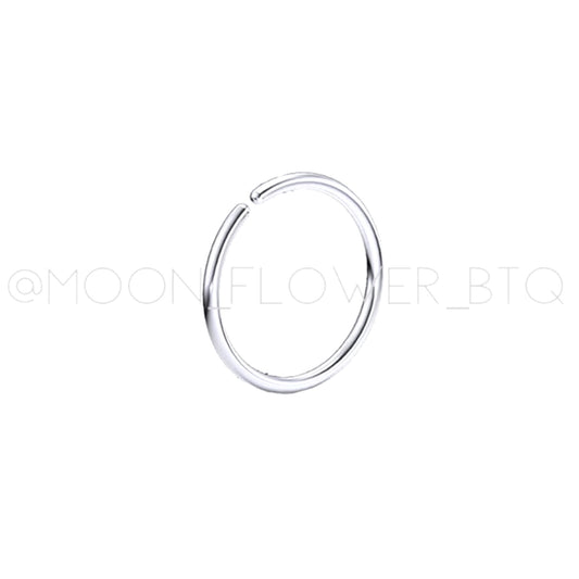 Silver Fixed Hoop Nose Ring
