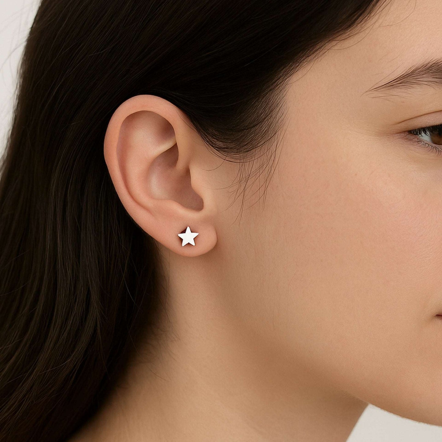 Stainless Steel Star Cartilage Earring 16G | Helix, Tragus, Conch Piercing Jewelry