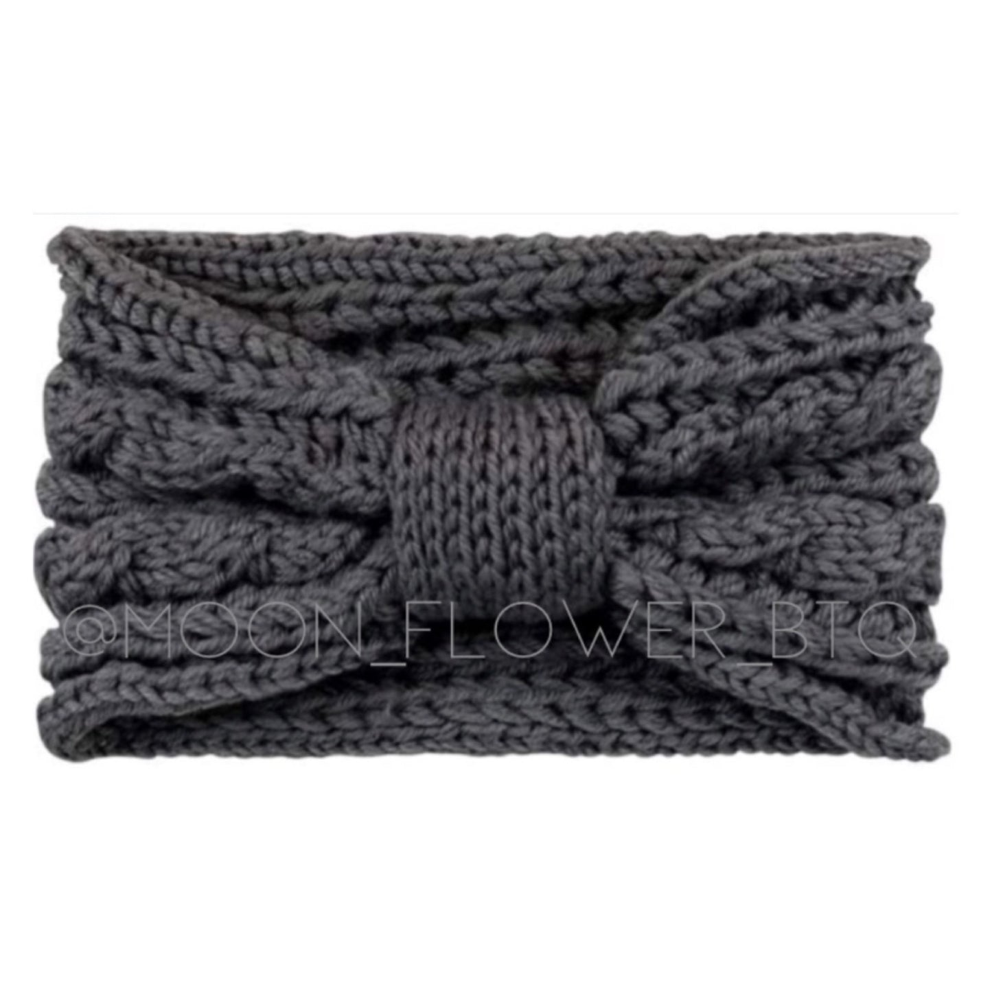 Women’s Chunky Knit Twist Headband – Winter Ear Warmer, Wide Turban Style
