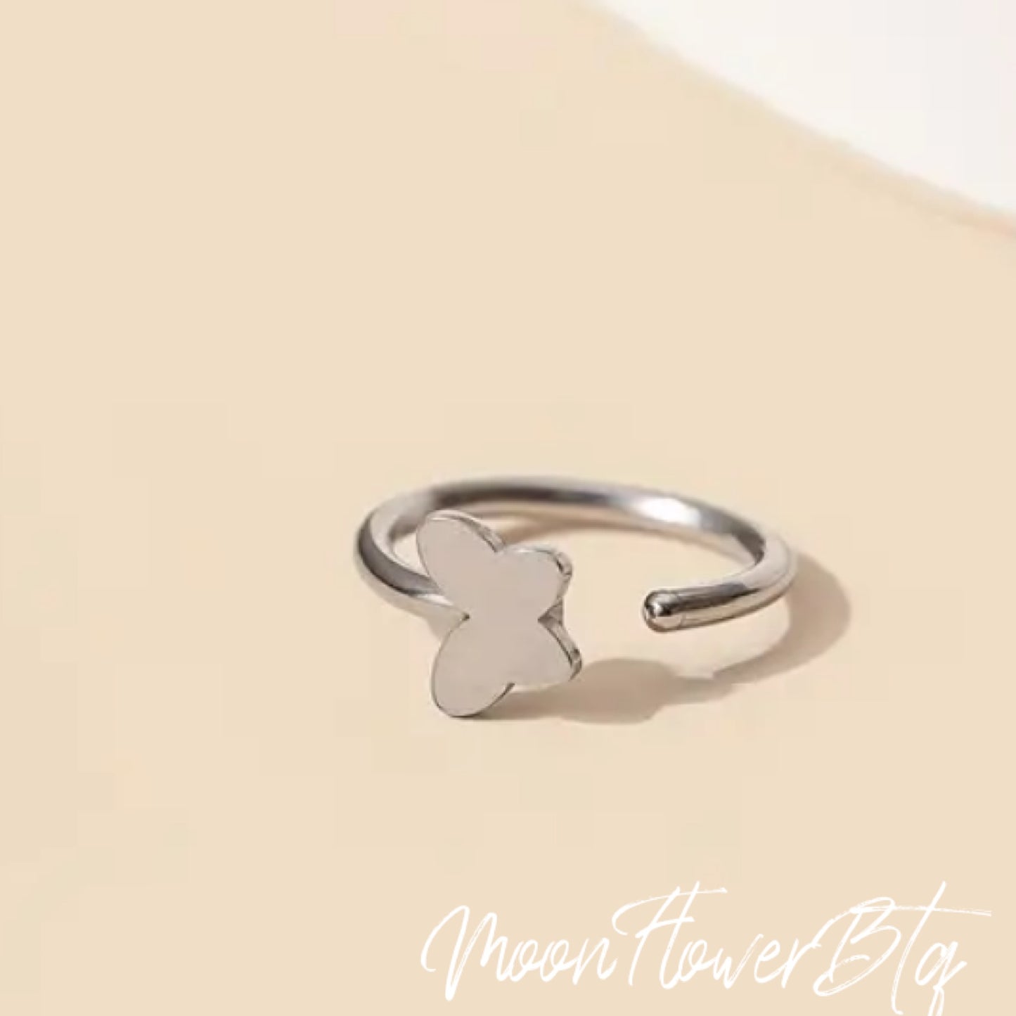 Butterfly Nose Ring Hoop 20G 8mm | Stainless Steel Nose Hoop Piercing Jewelry