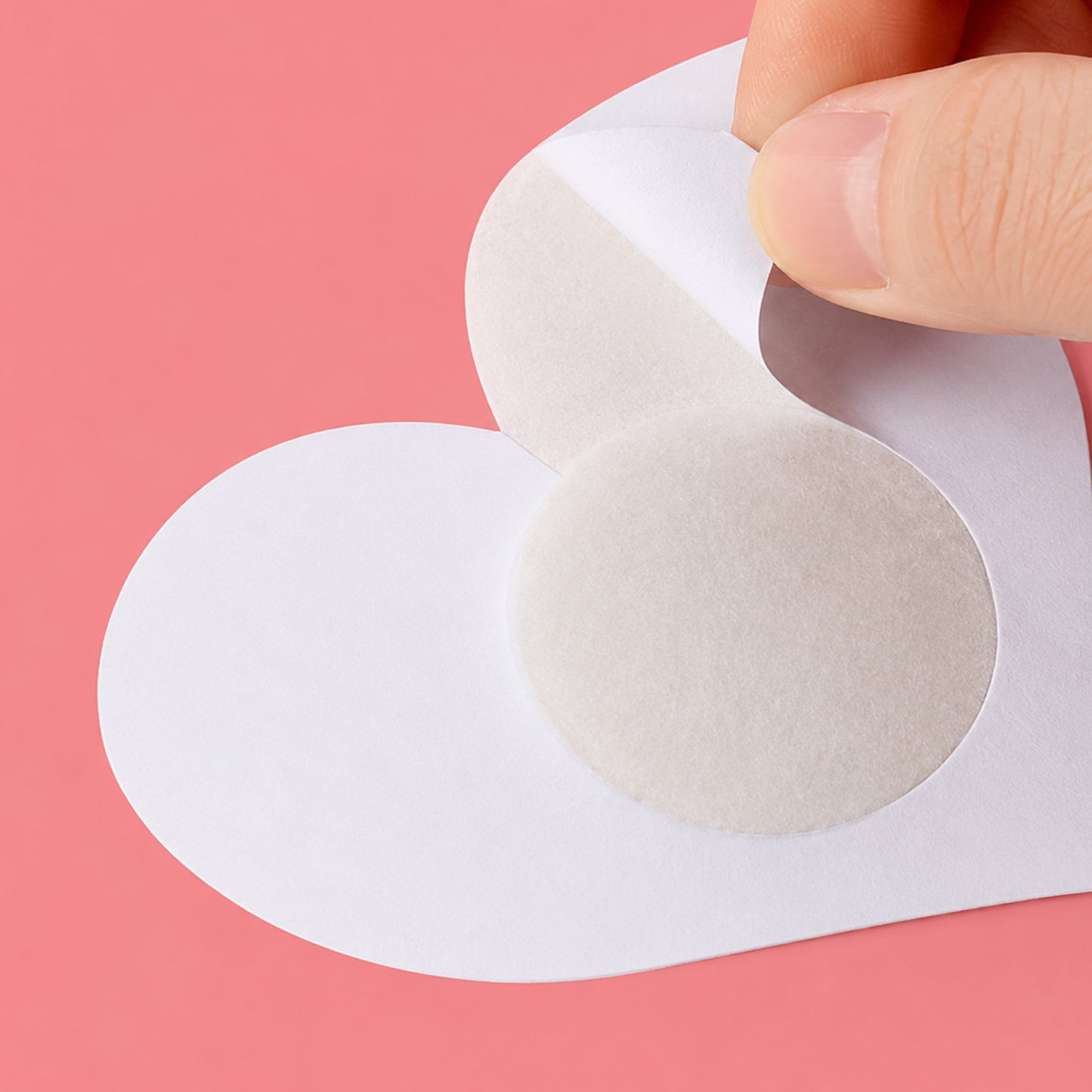 Hot Pink Glitter Heart Adhesive Nipple Covers