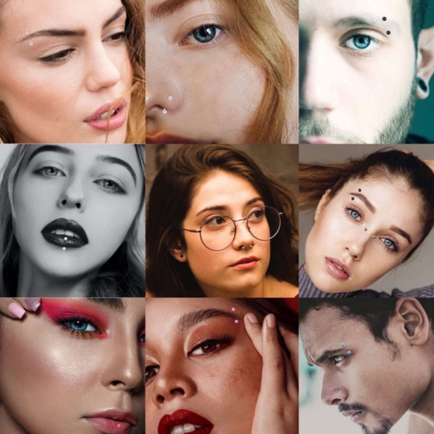 Curved Eyebrow Barbell | 16G Surgical Steel Eyebrow Piercing | Hypoallergenic