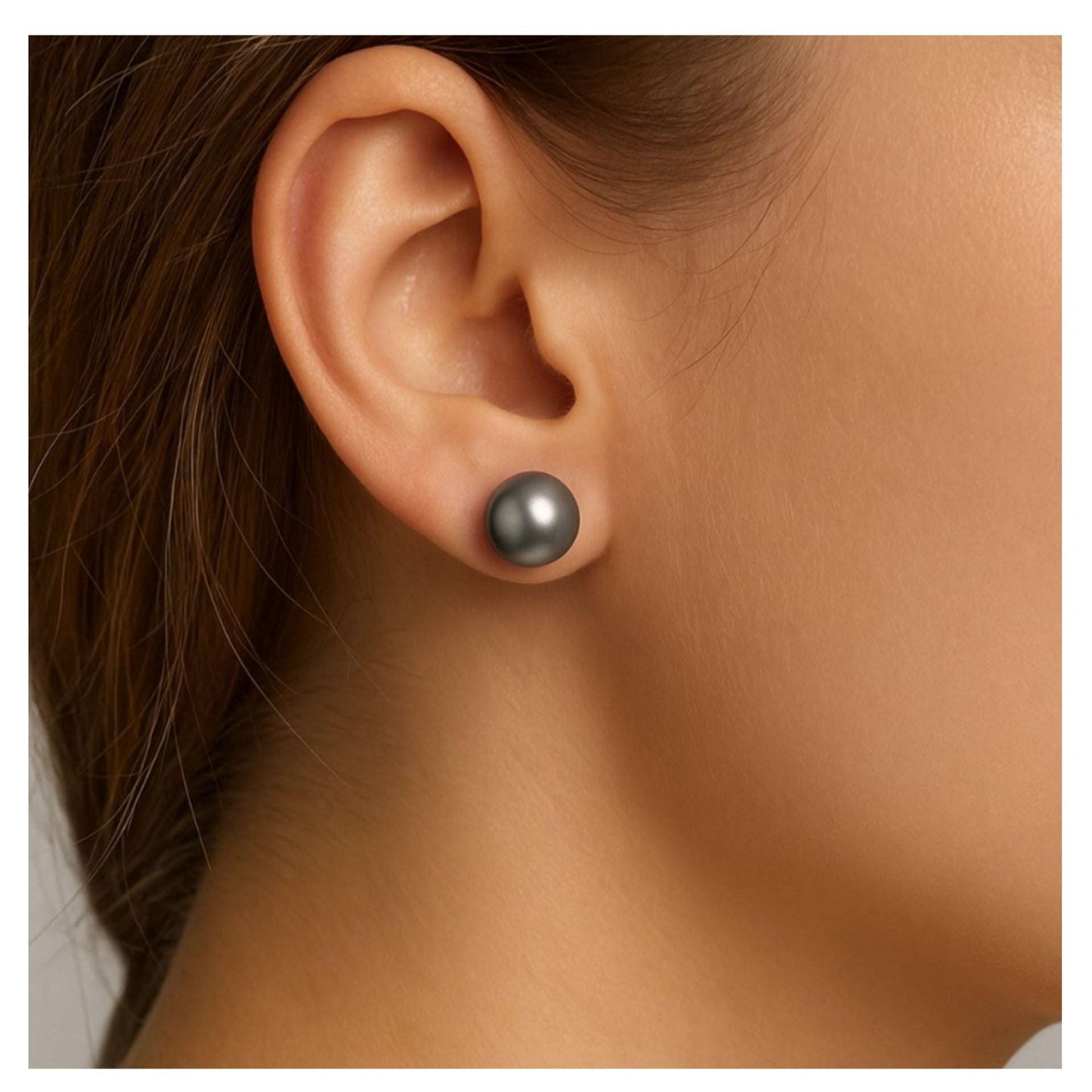 Solid Stainless Steel Ball Stud Earrings – 7mm 20G Hypoallergenic | Minimalist