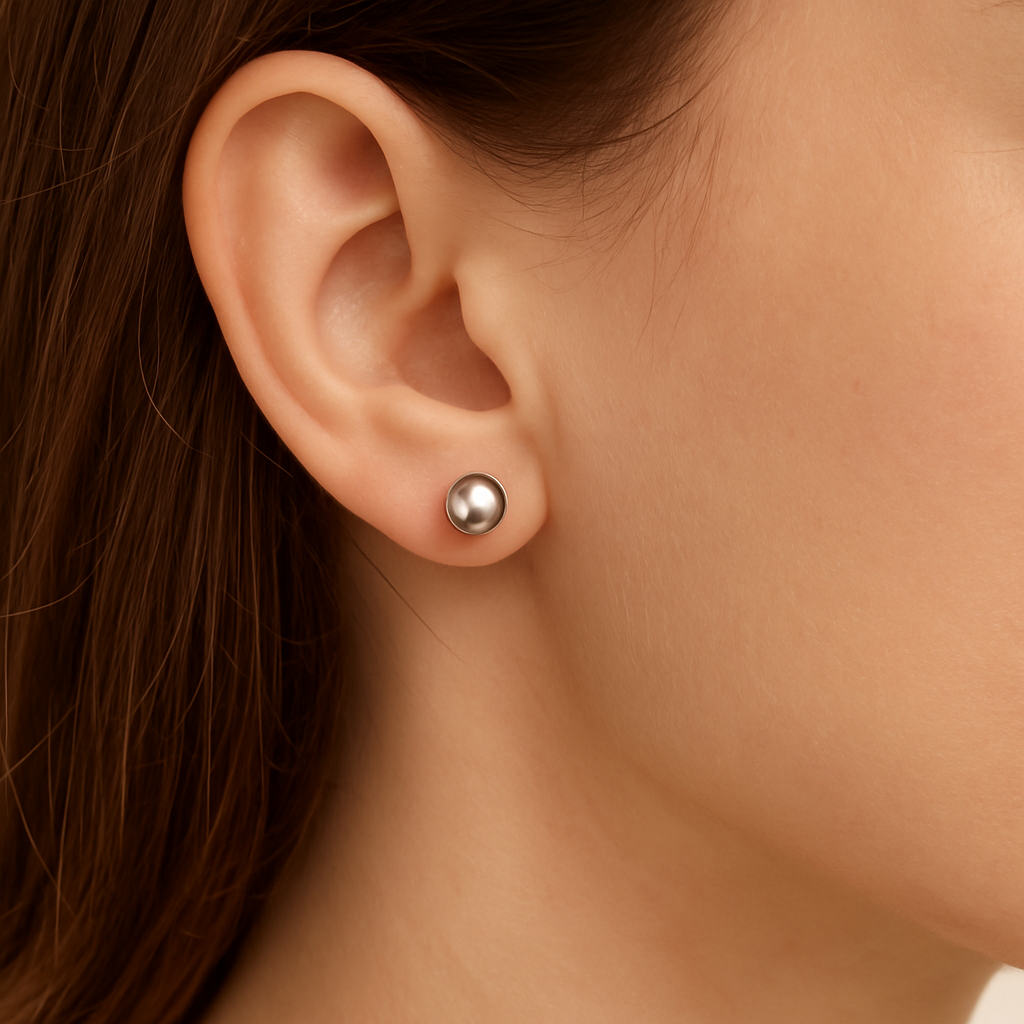Stainless Steel 4mm Ball Dot Stud Earrings – Hypoallergenic Simple Everyday Jewelry