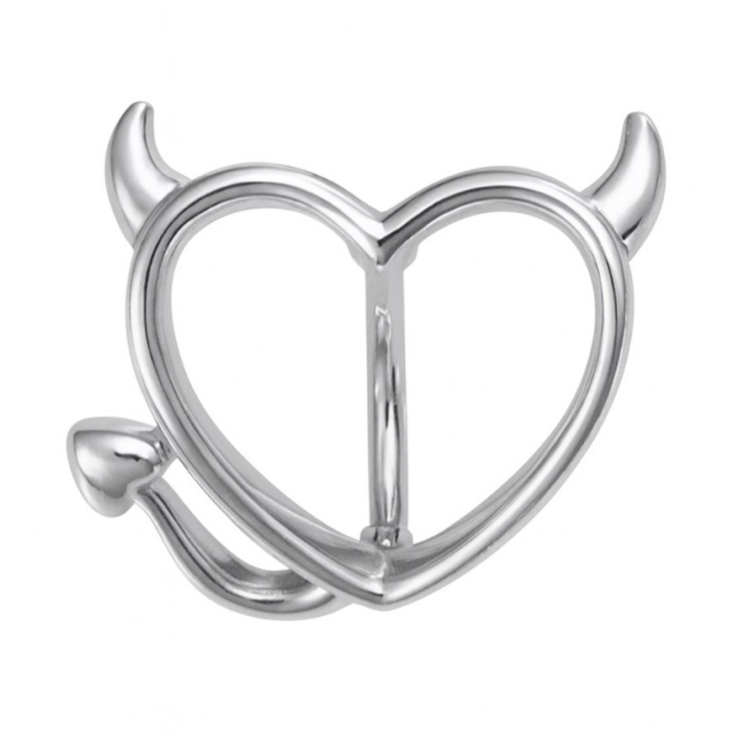 Devil Heart Navel Belly Button Ring