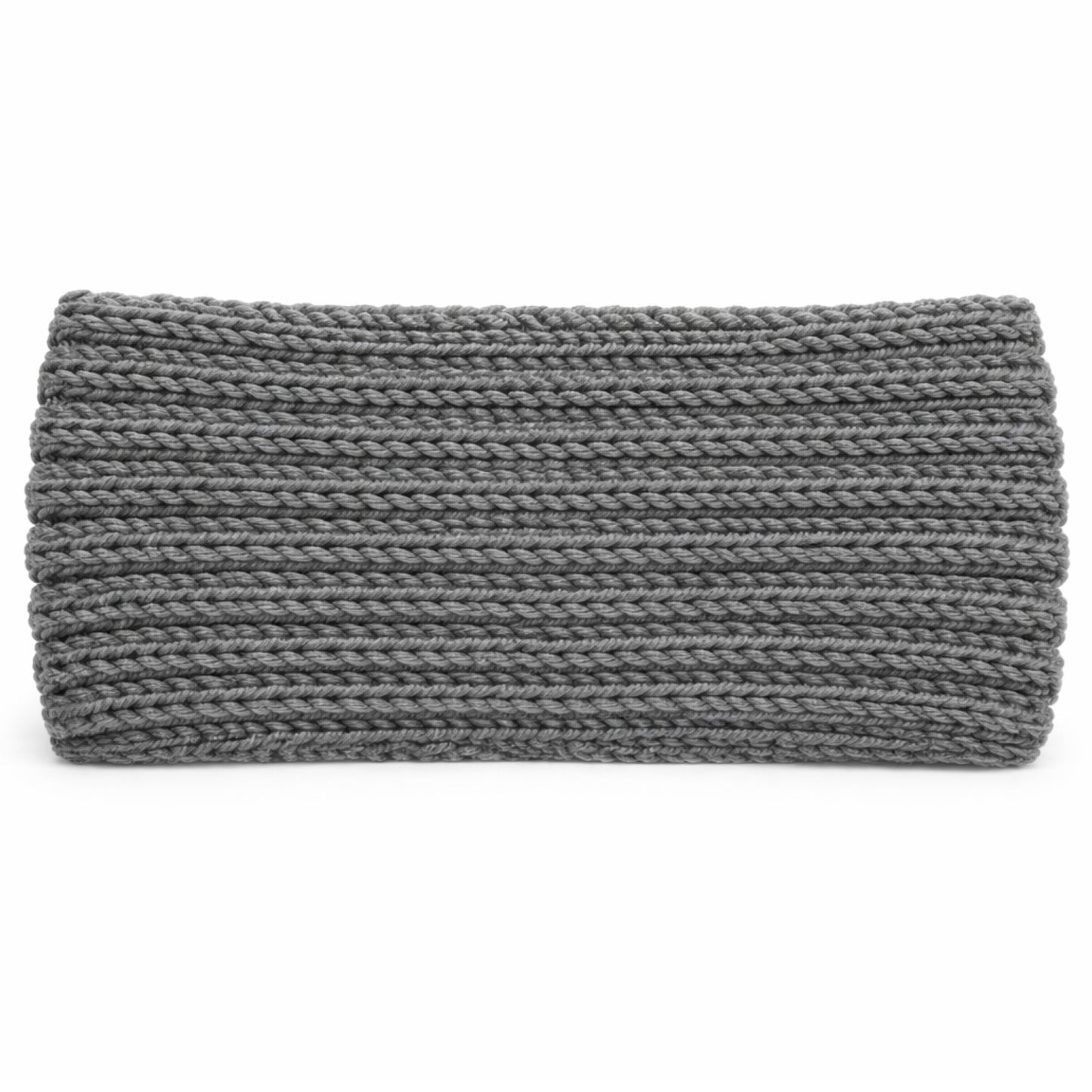Gray Chunky Knit Twist Knot Headband – Cozy Winter Ear Warmer