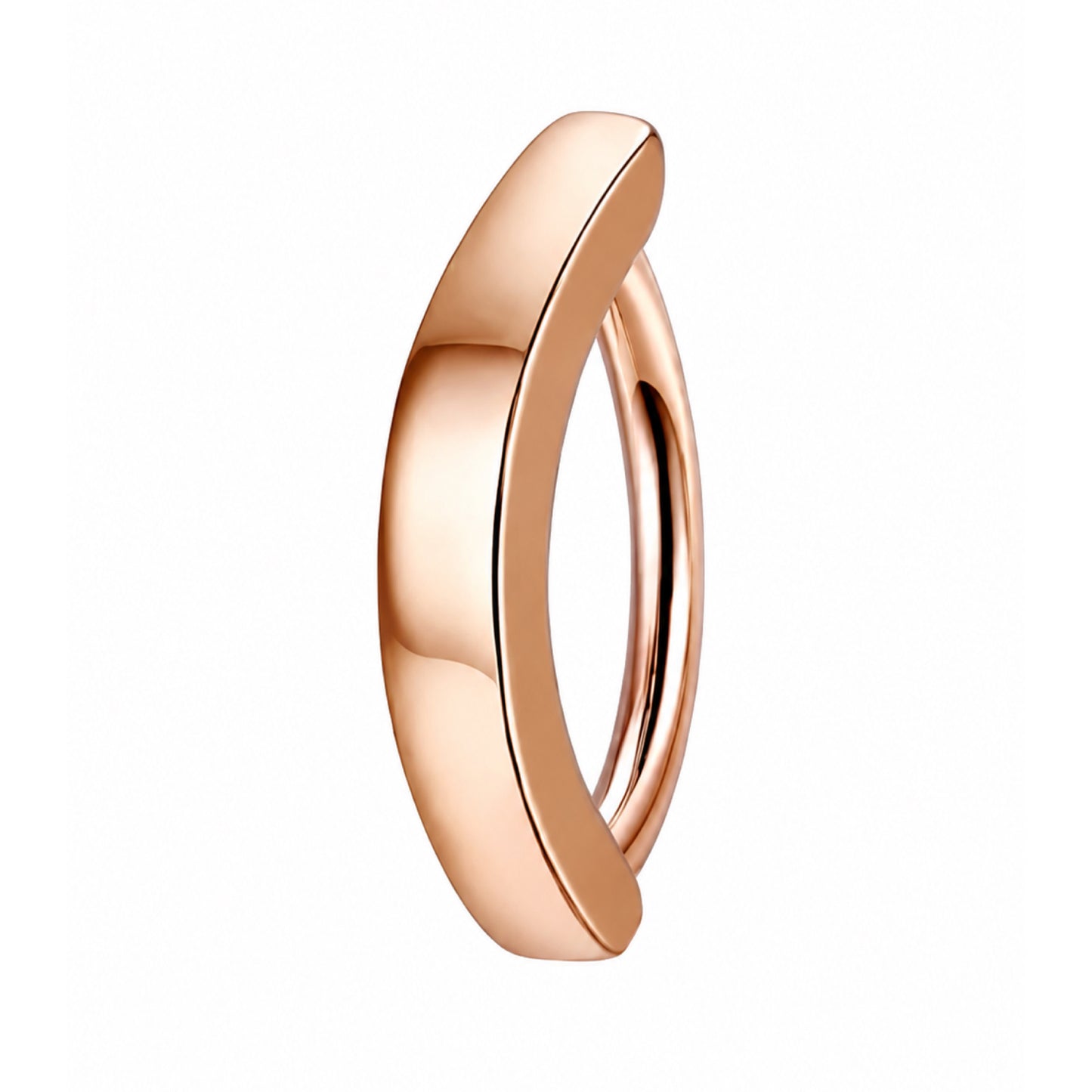 Rose Gold Minimalist Hinged Navel Belly Button Ring