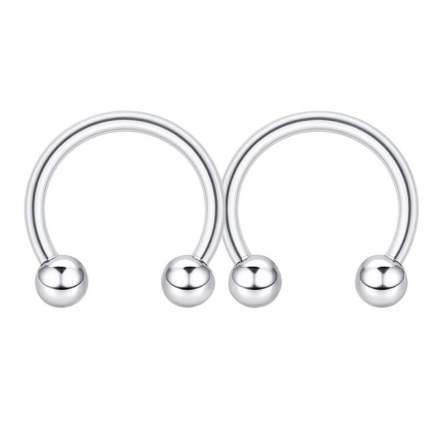 Stainless Steel Horseshoe Nipple Rings
