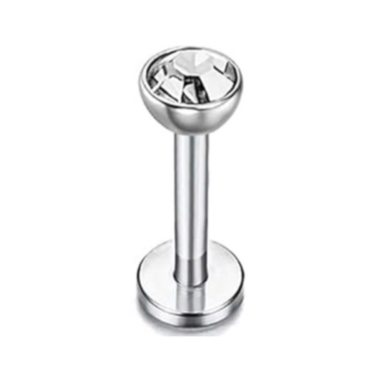 Clear CZ Flat Back Stud