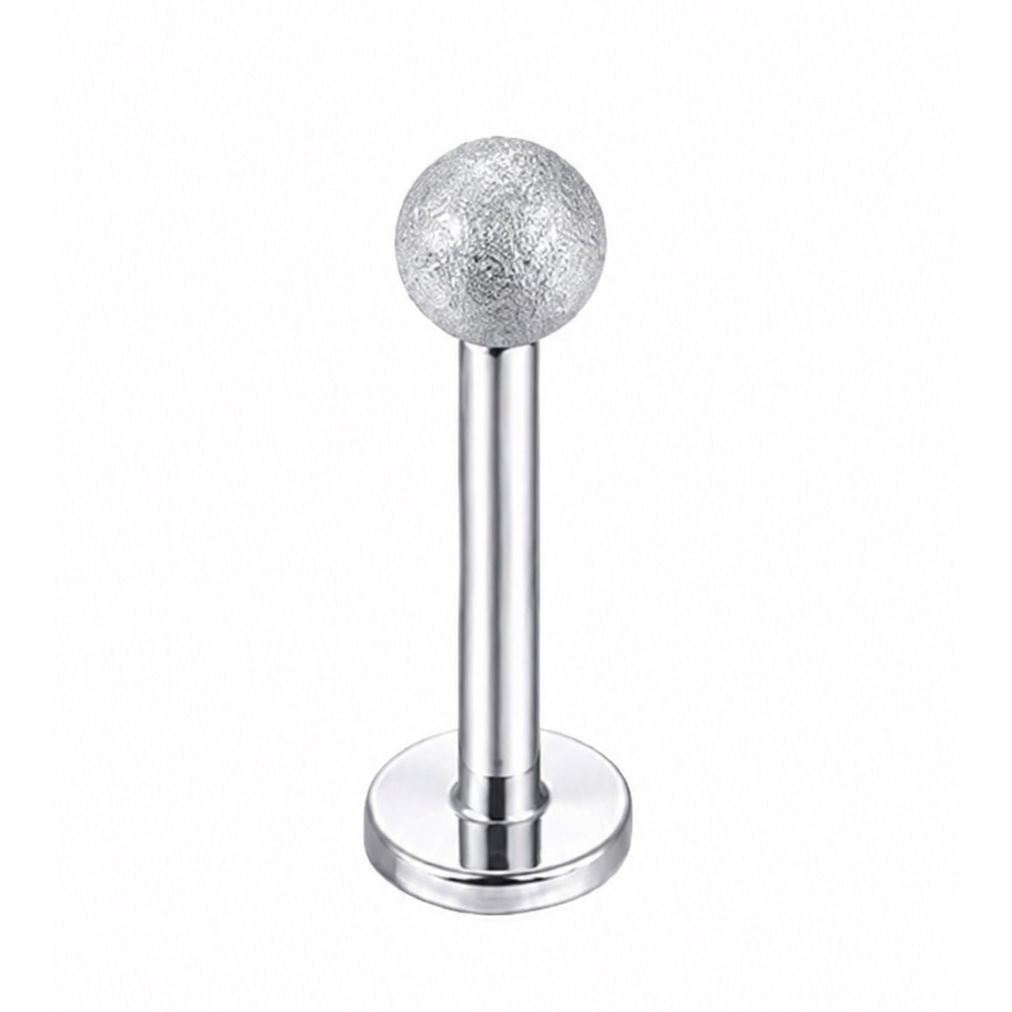 Frosted Ball Flat Back Stud