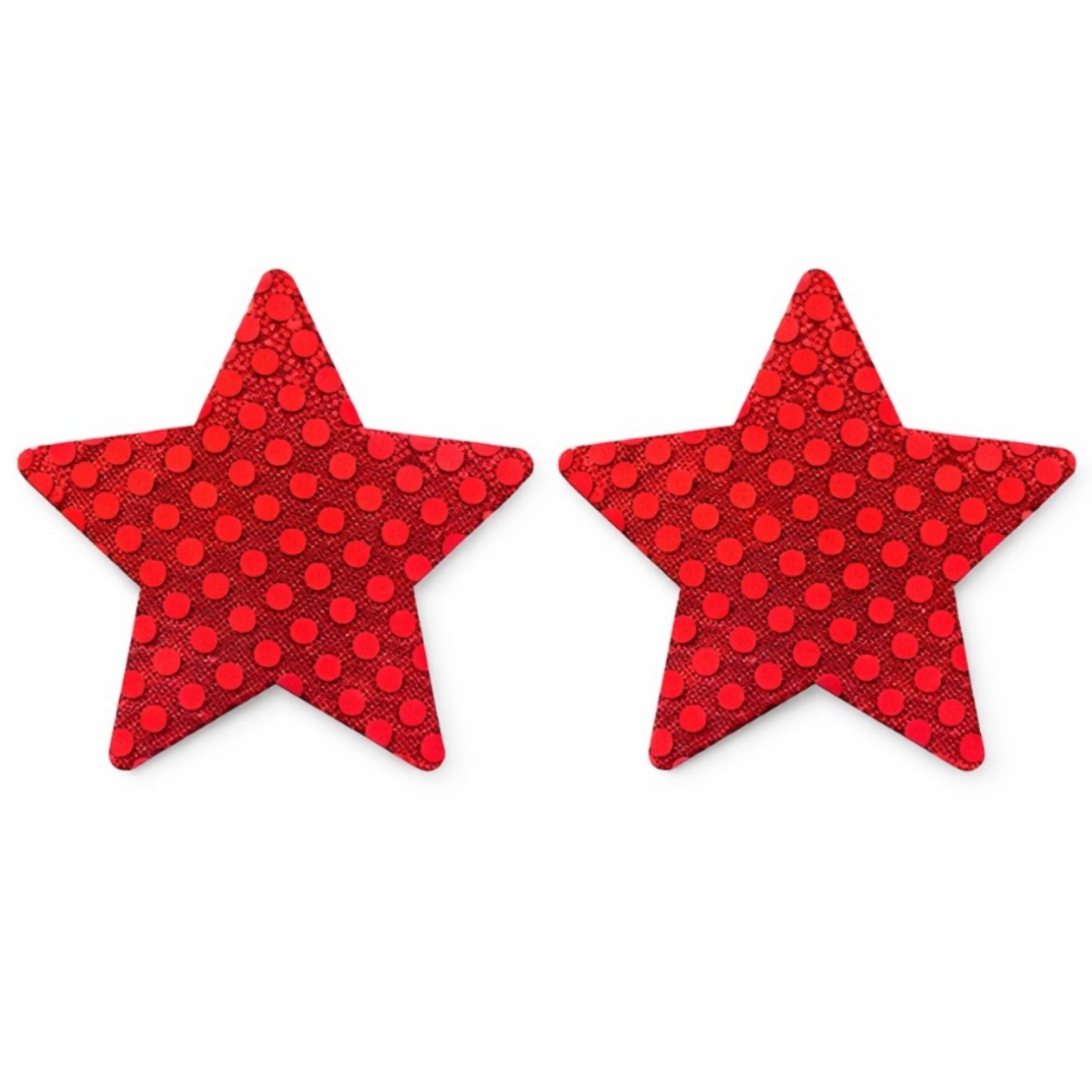Red Lace Sequin Star Nipple Pasties | Sparkly Adhesive Festival Rave Wear