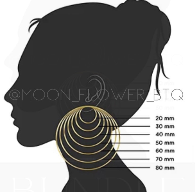 Rose Gold CZ Hoop Earring