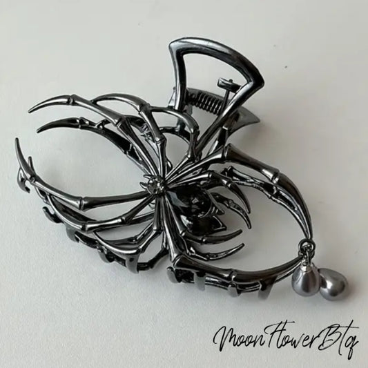 Black Spider Hair Claw Clip