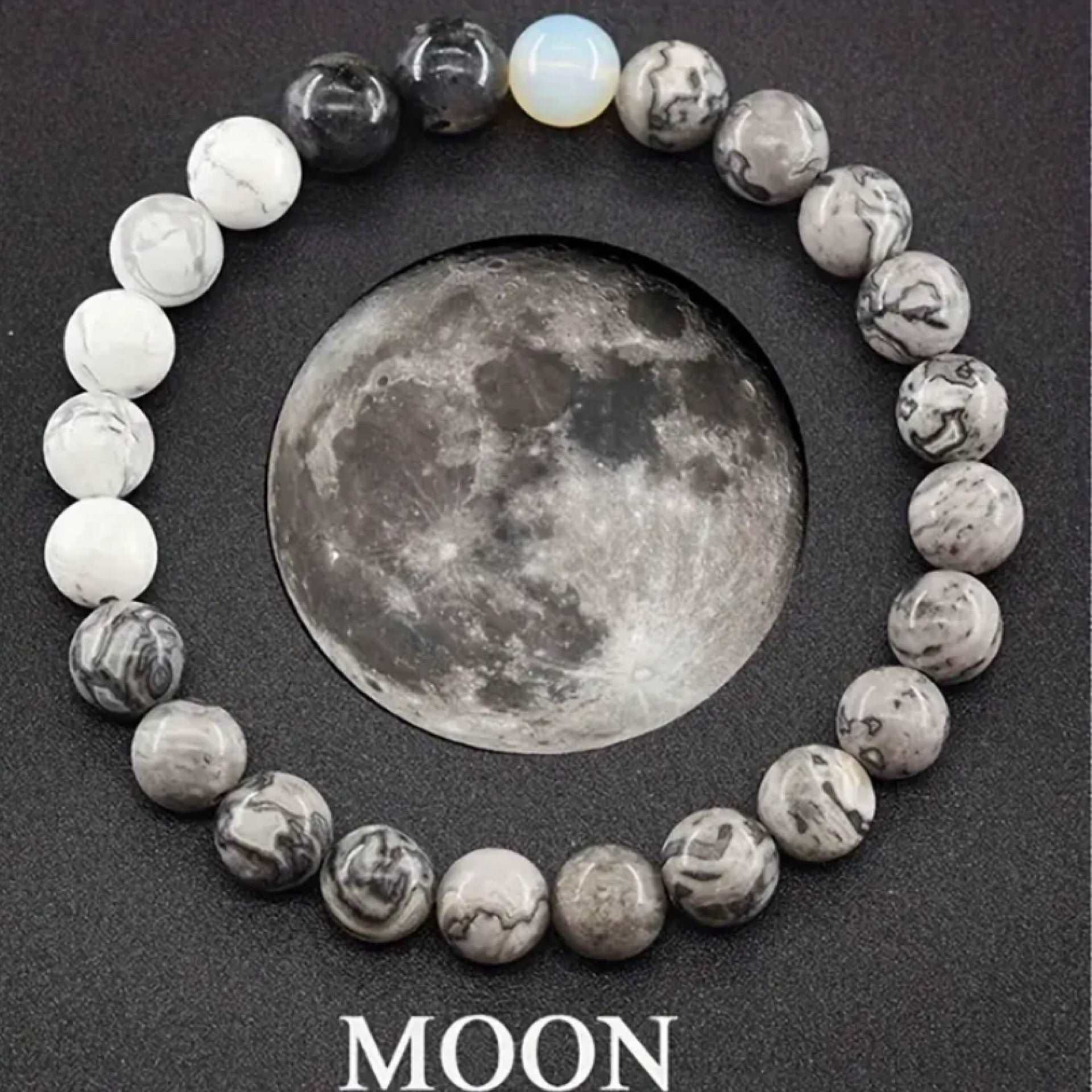 Moon Inspired Beaded Bracelet