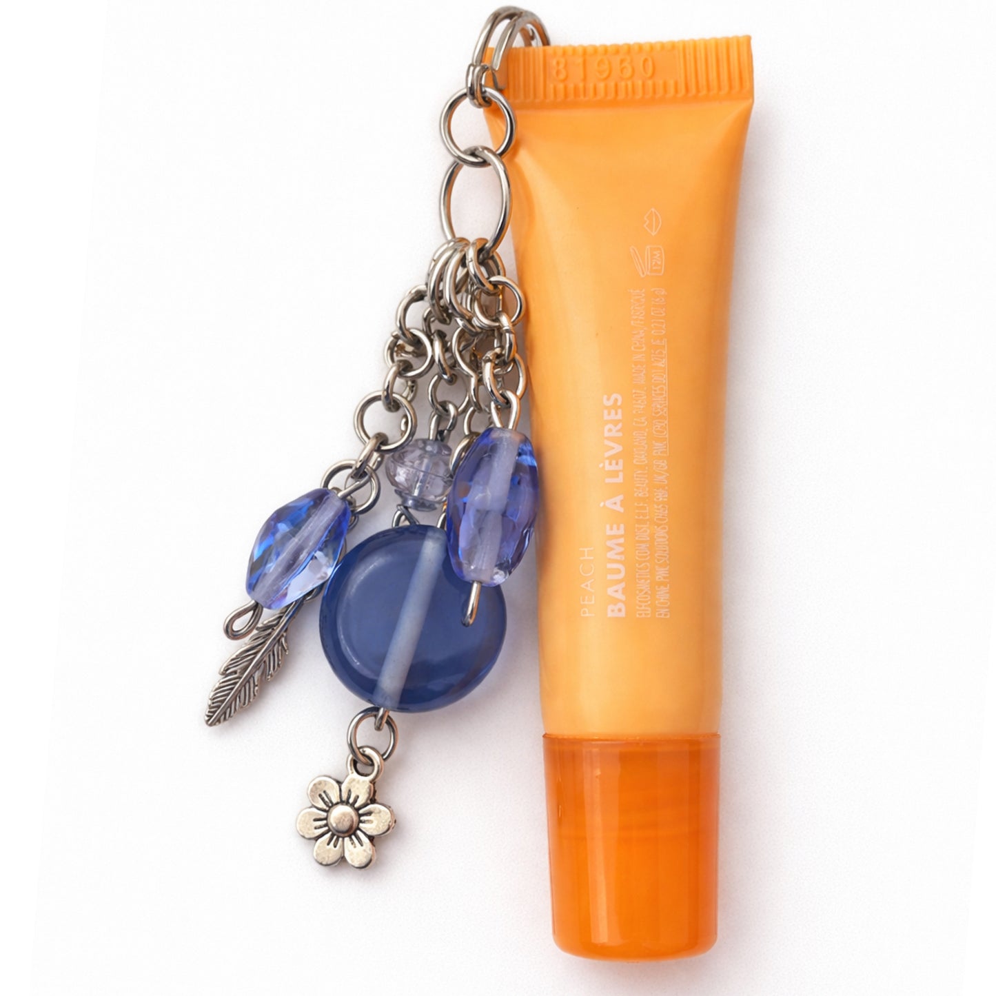 Blue Beaded Charm – Bag Charm Keychain & Zipper Pull
