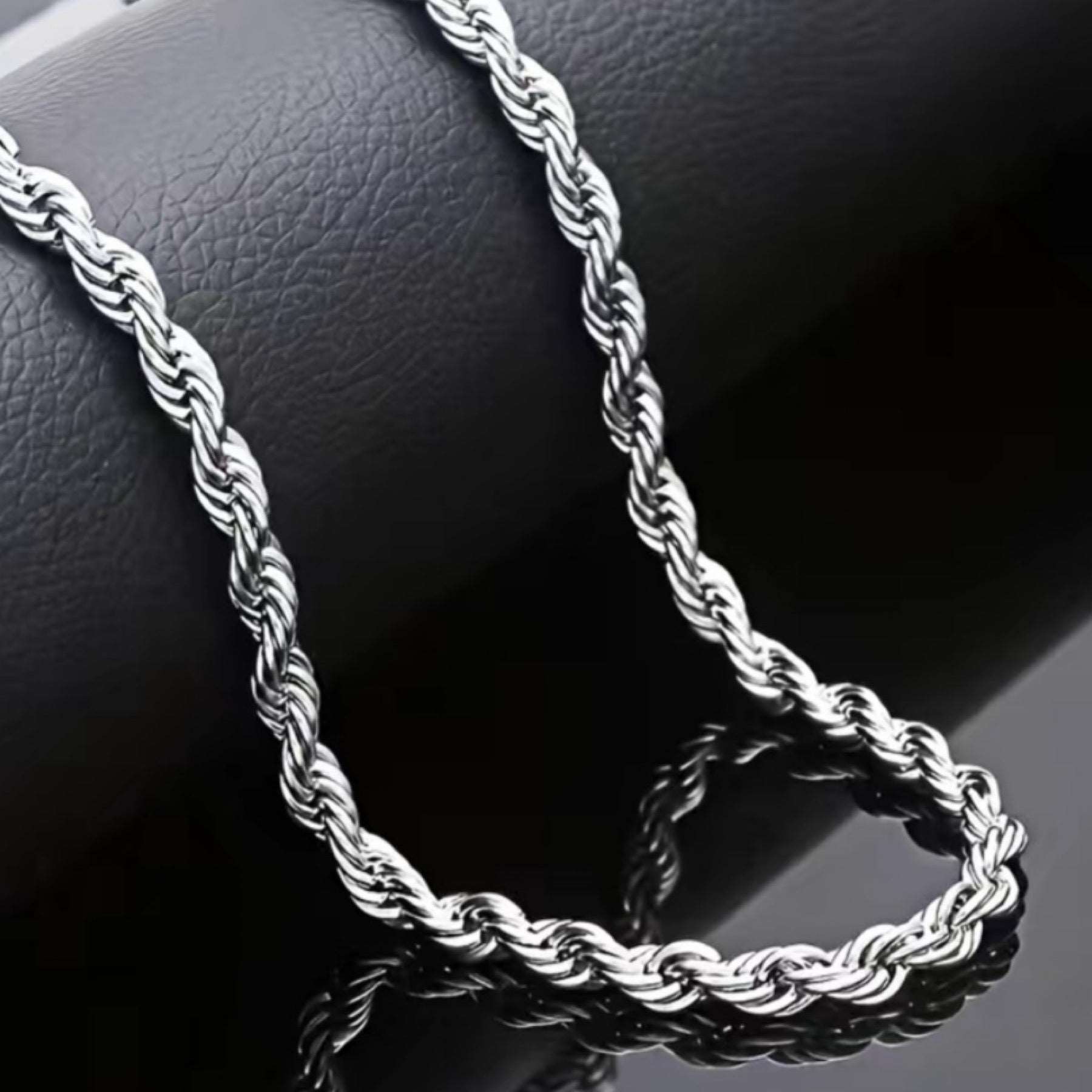 Stainless Steel Rope Chain Style Necklace