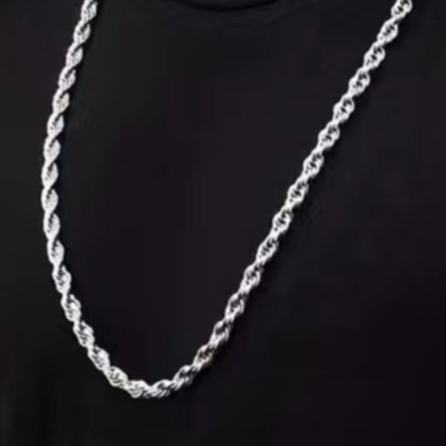 Stainless Steel Rope Chain Style Necklace