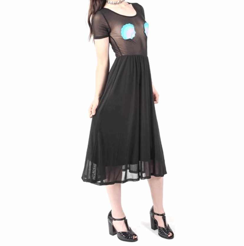 iron fist mermaid dress iron fist mermaid skeleton dress Black Mermaid Skeleton Spaghetti Straps Dress
