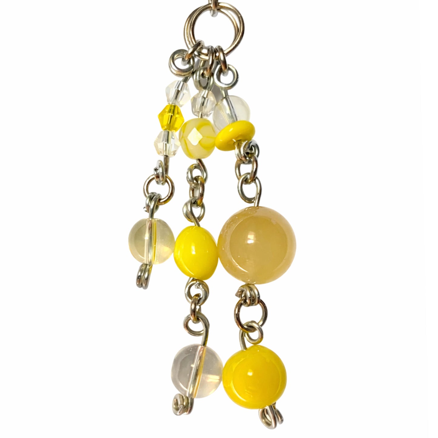 Artisan Glass Bead Charm by Solei Charm Co | Bag Charm Zipper Pull Planner Clip