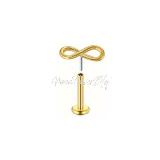 Tiny Gold Eternity Flat Back Stud