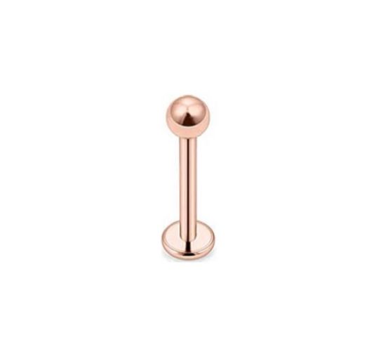 Rose Gold Ball Labret Monroe Lip Stud