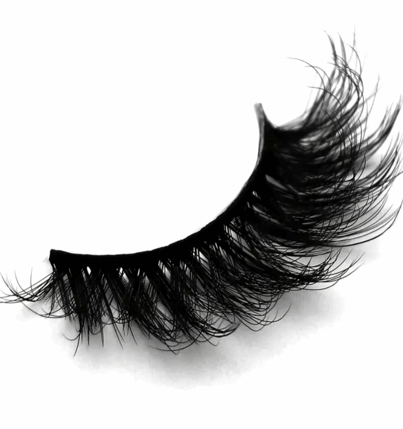 Black Fluffy Wispy Cat Eye False Eyelashes