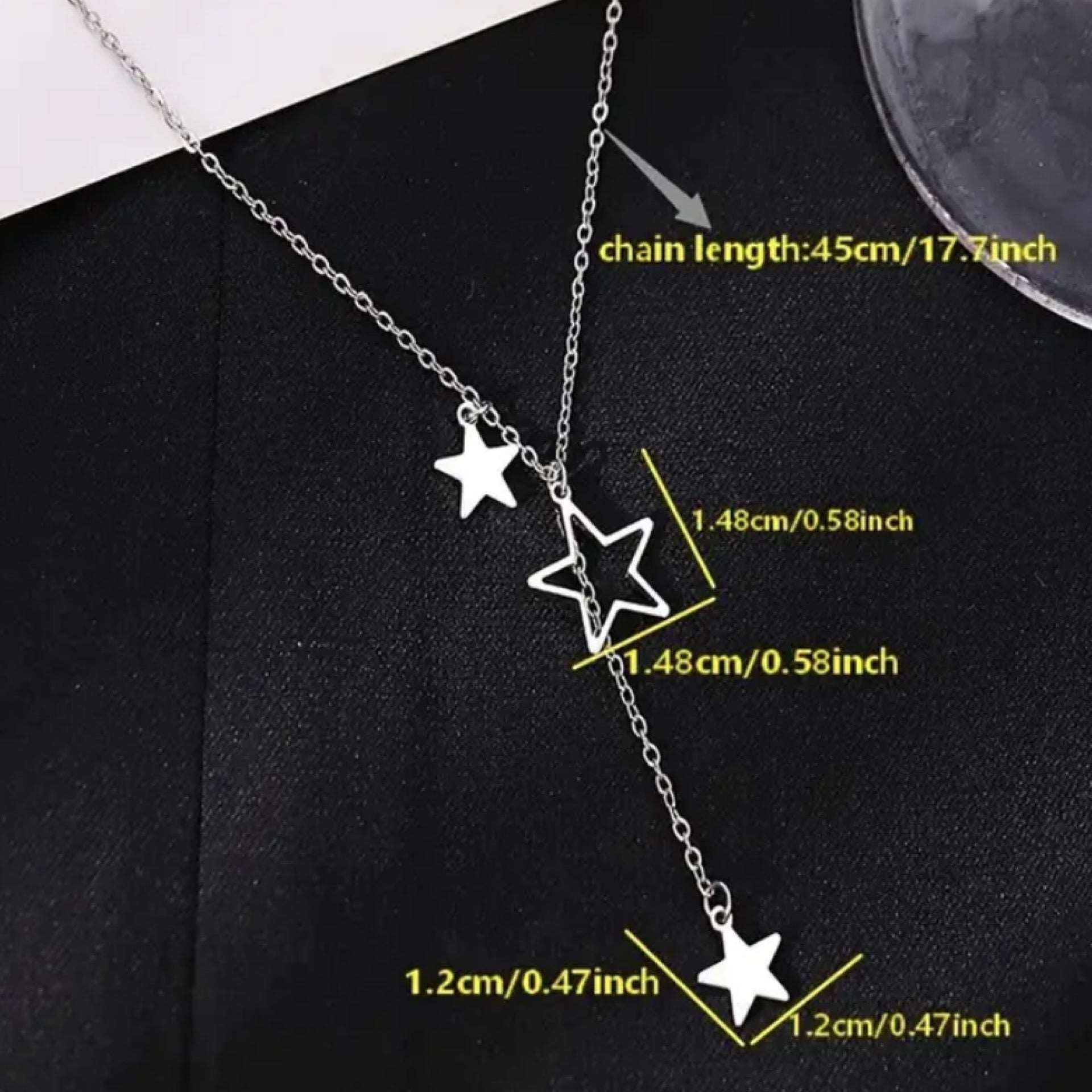 Silver Star Pendant Necklace