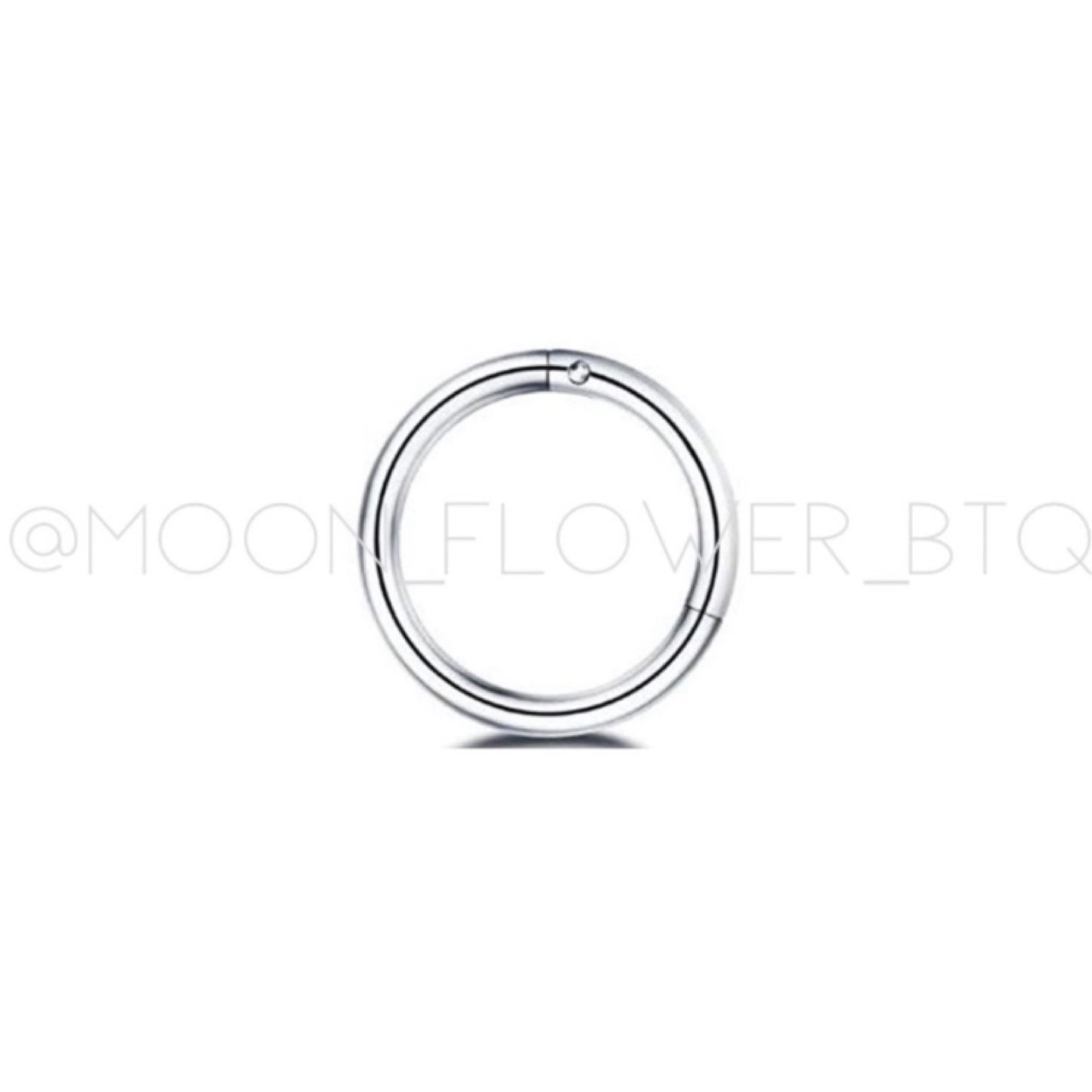 Silver Clicker Septum Hoop