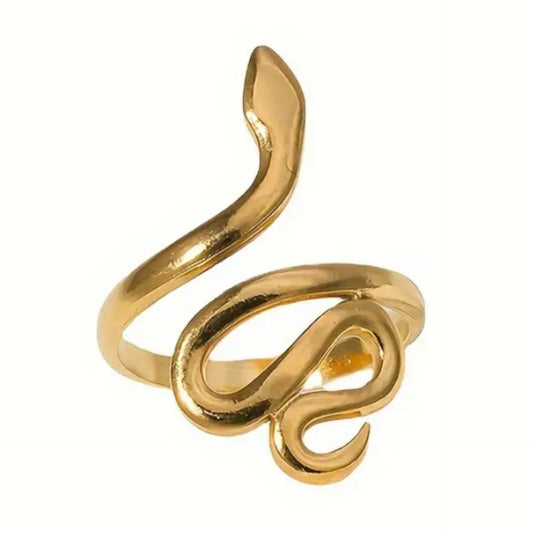 Gold Snake Wrap Ring