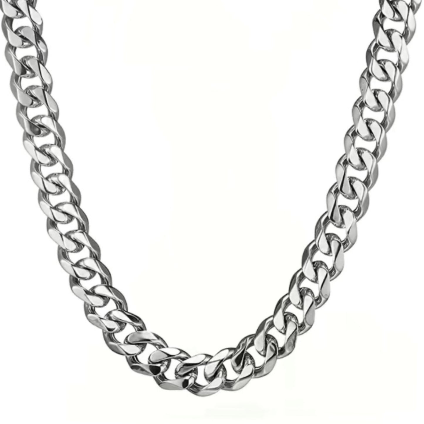 Super Thick Stainless Steel Cuban Chain Hip Hop Style Necklace