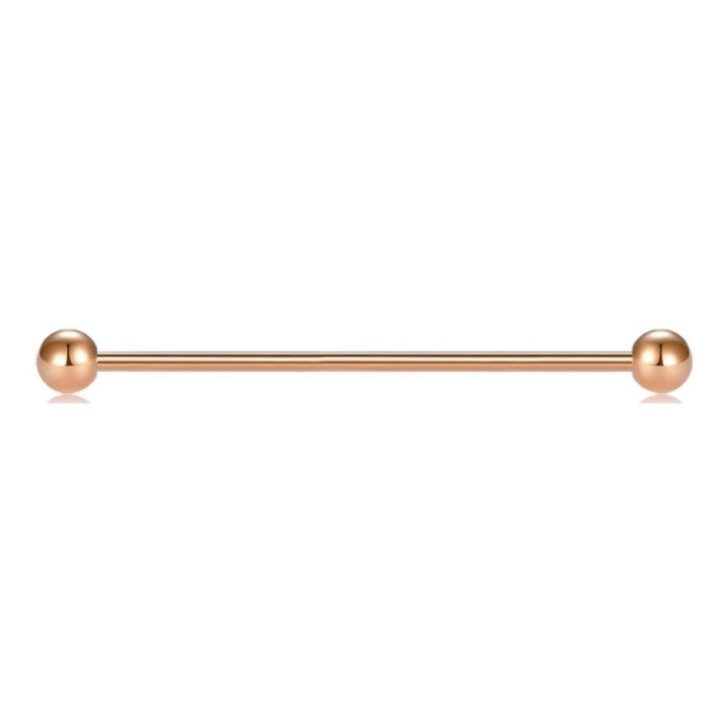 Rose Gold Industrial Barbell Earring