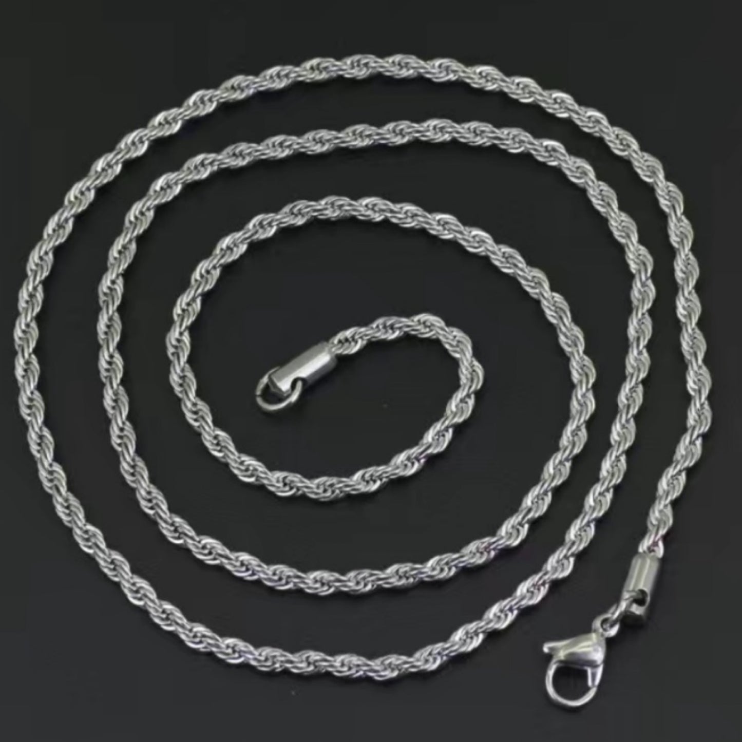 Stainless Steel Rope Chain Style Necklace