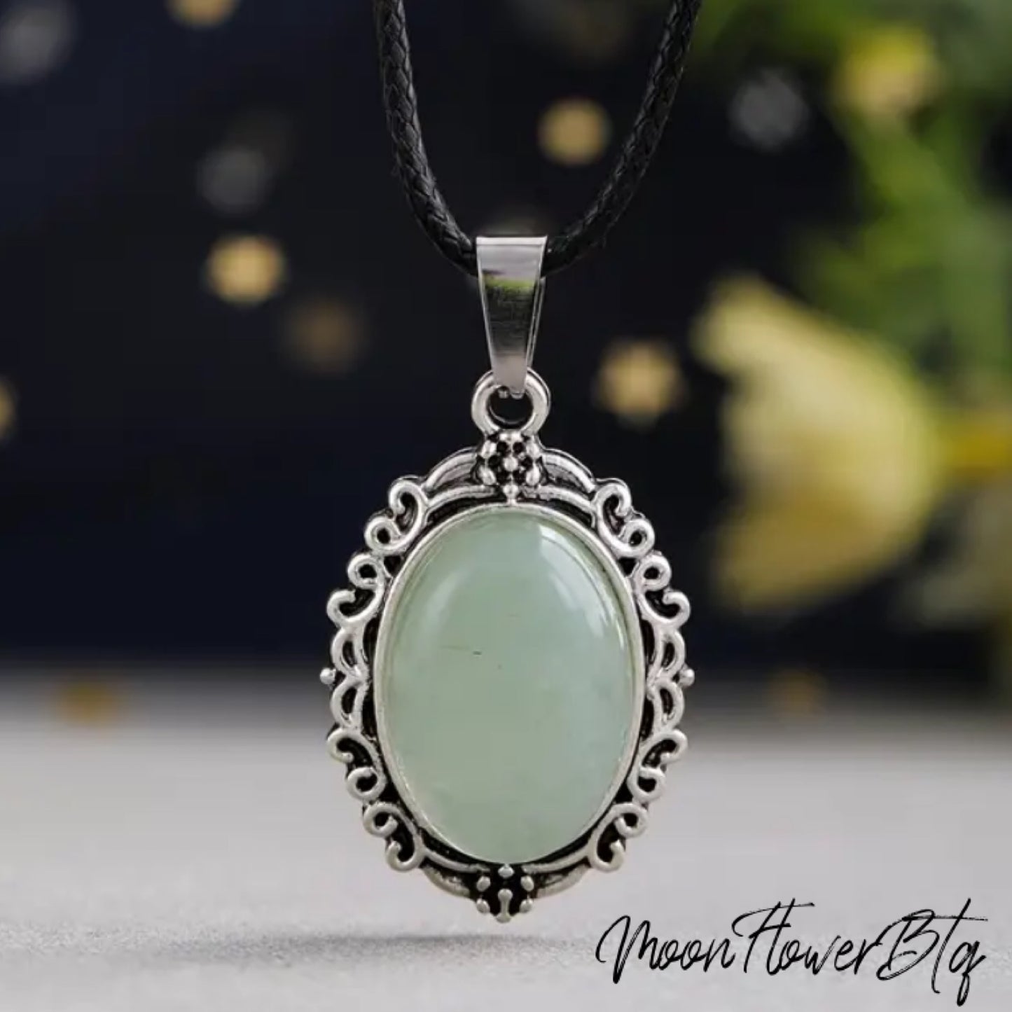 Green Aventurine Pendant Necklace