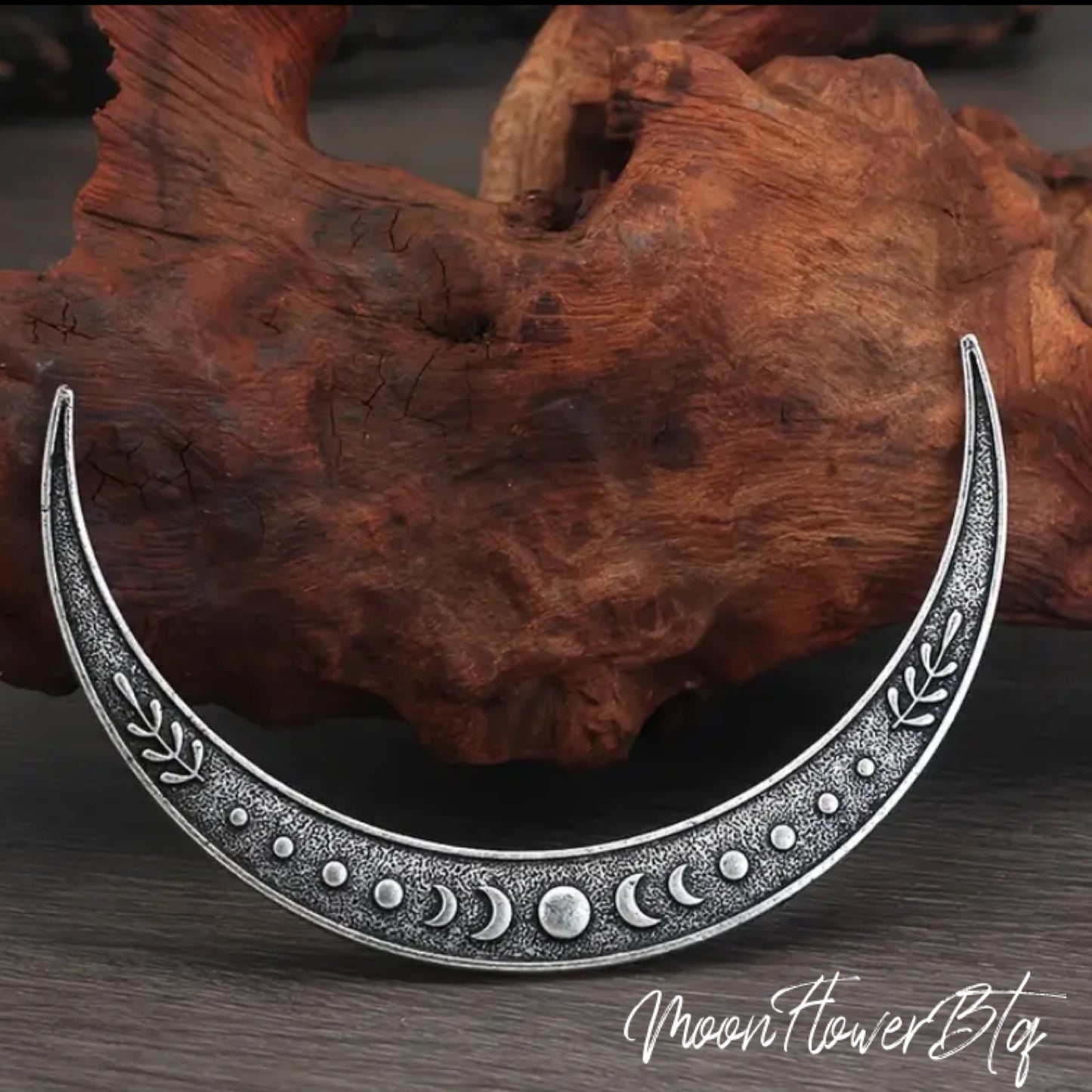 Moon Phase Crescent Moon Hair Pin