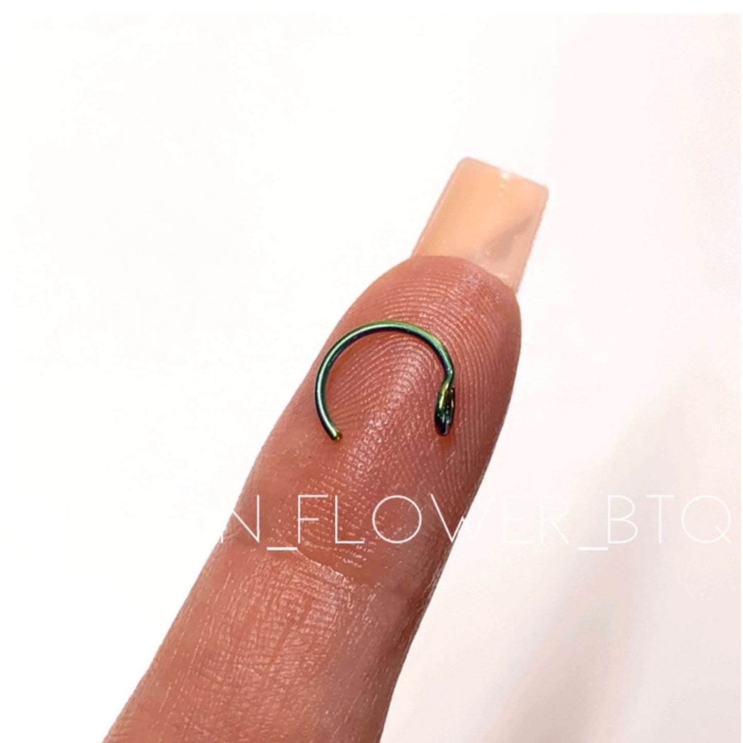 Rainbow Loop Fixed Hoop Nose Ring