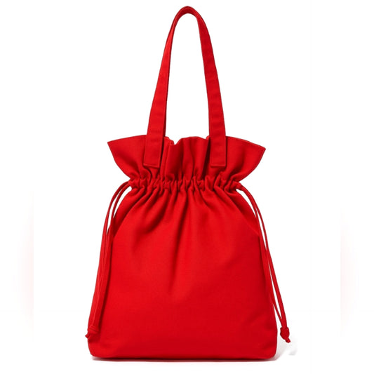 Red Drawstring Tote Bag