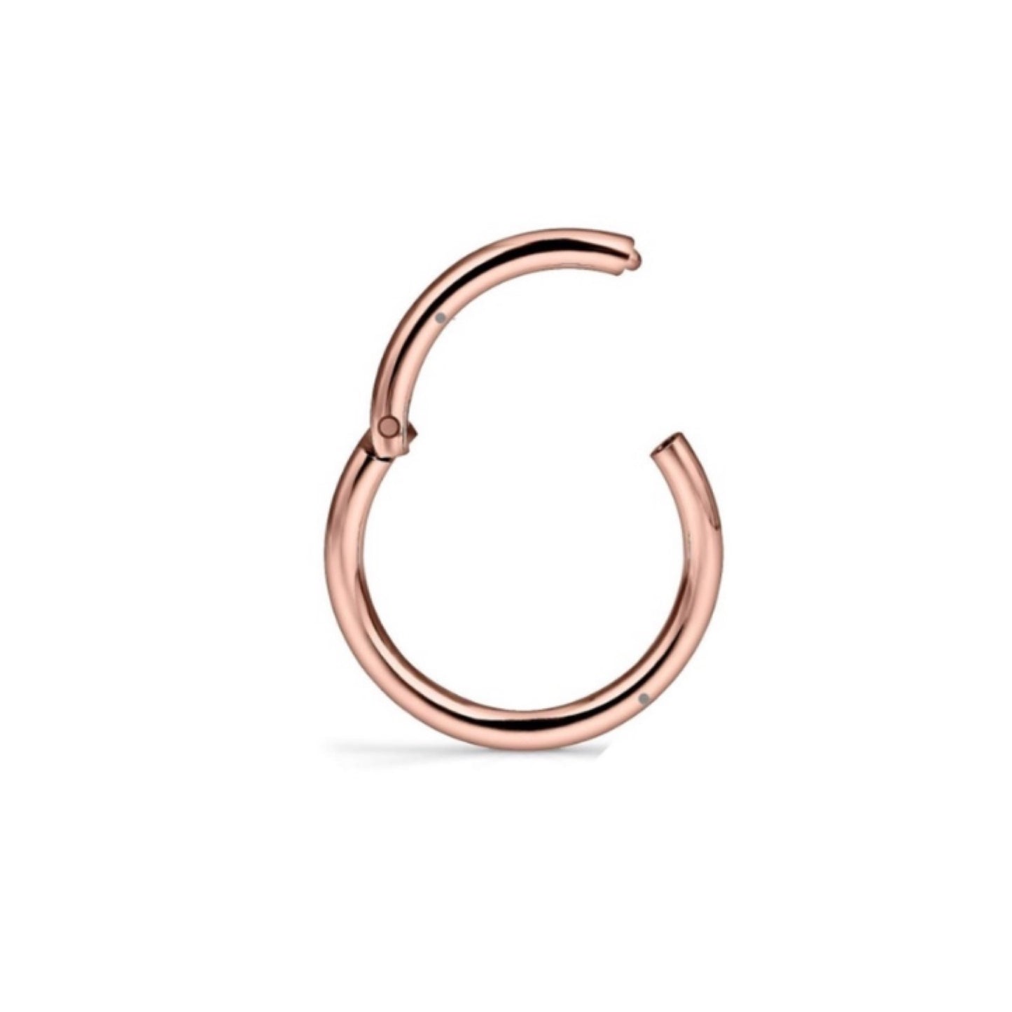 Rose Gold Clicker Septum Hoop