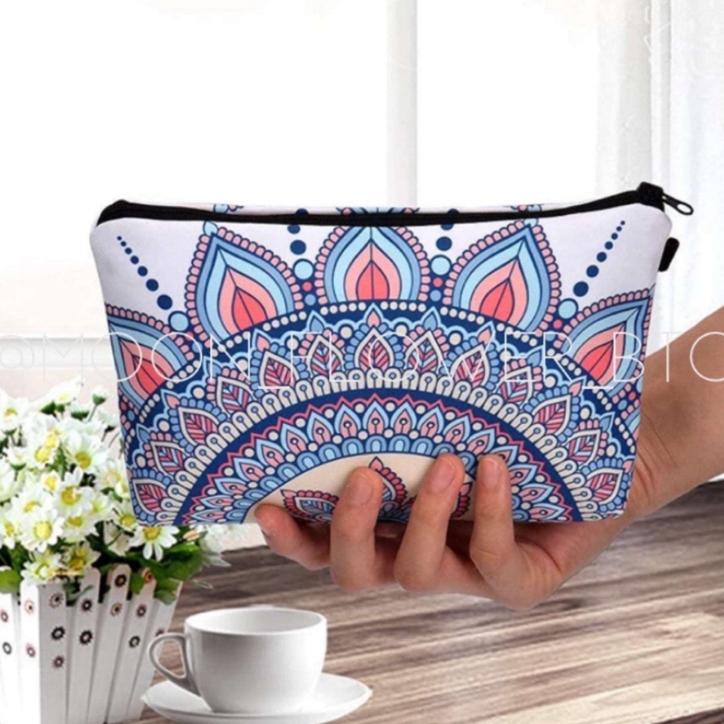 Boho Mandala Makeup Cosmetic Bag