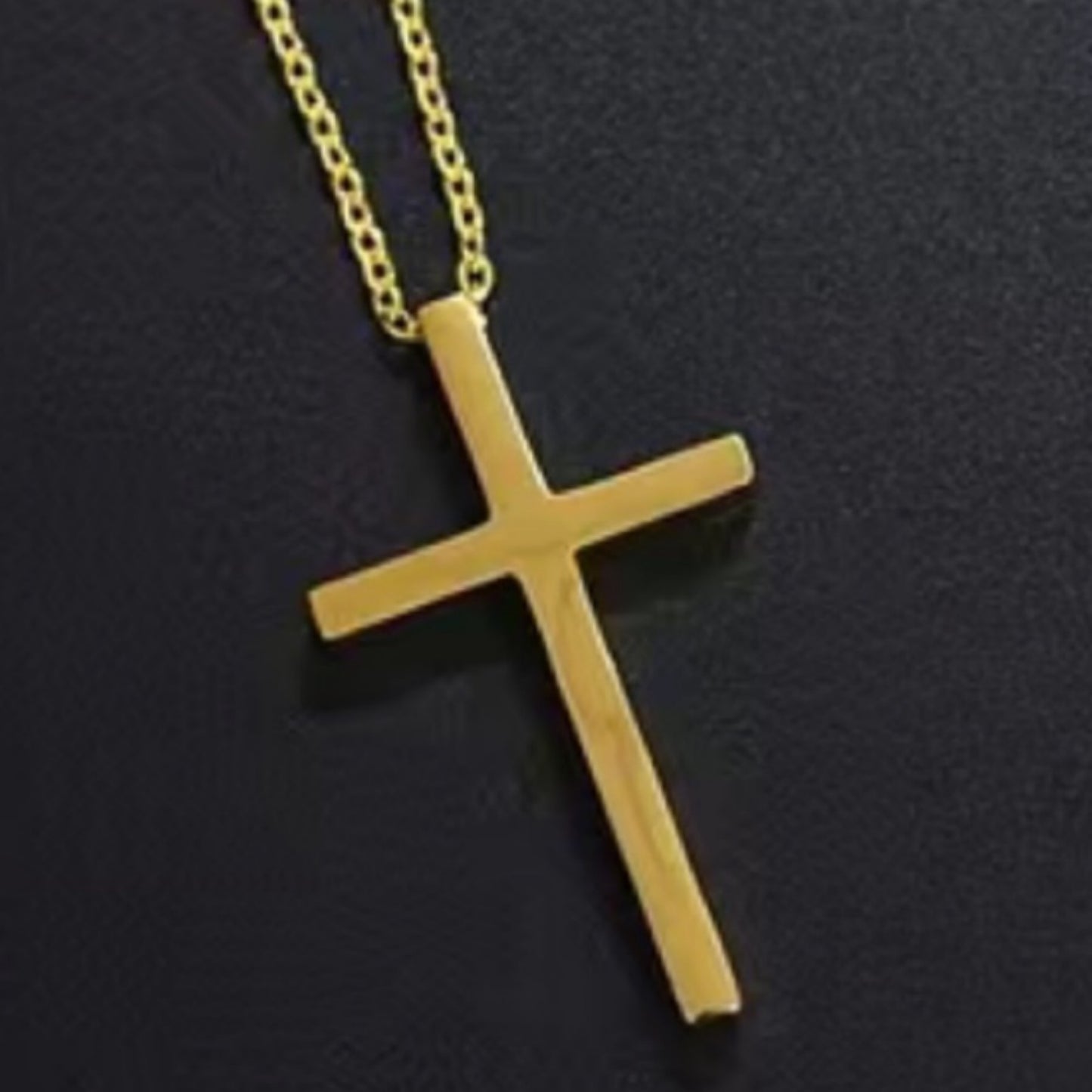 Simple Minimalist Gold Cross Necklace