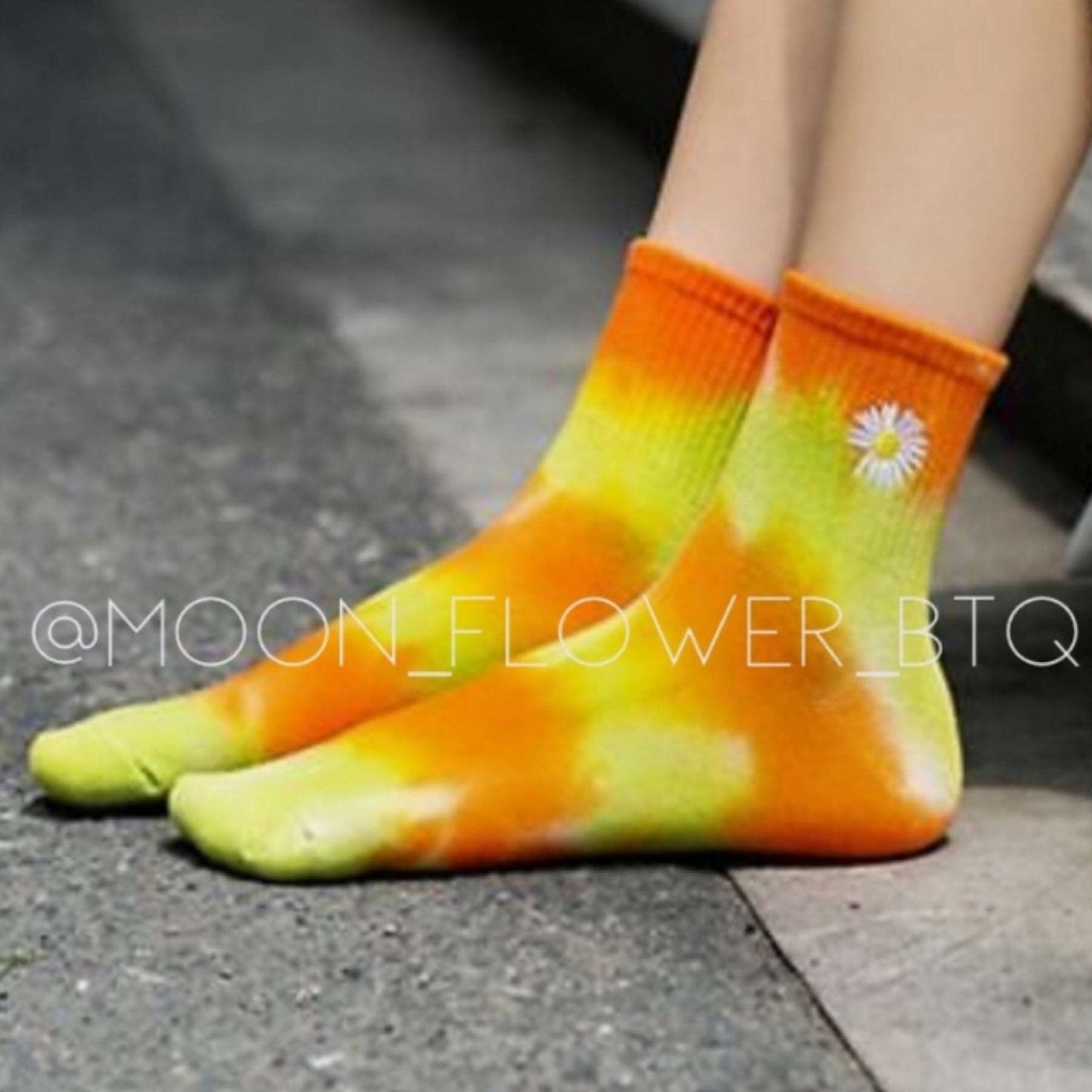 Daisy Flower Cotton Crew Socks