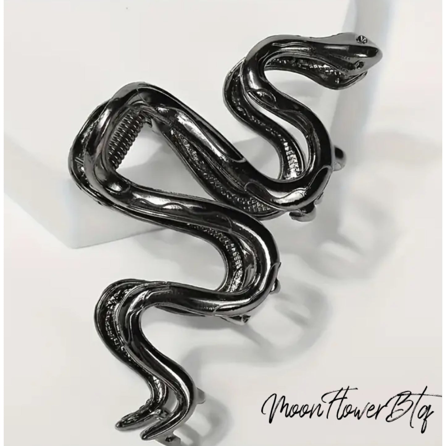 Black Snake Hair Claw Clip