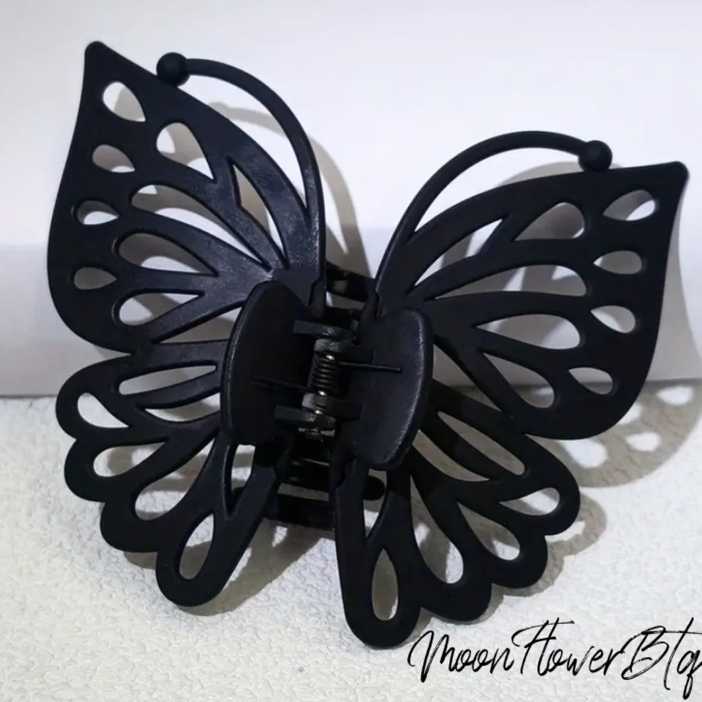 Black Butterfly Hair Claw Clip