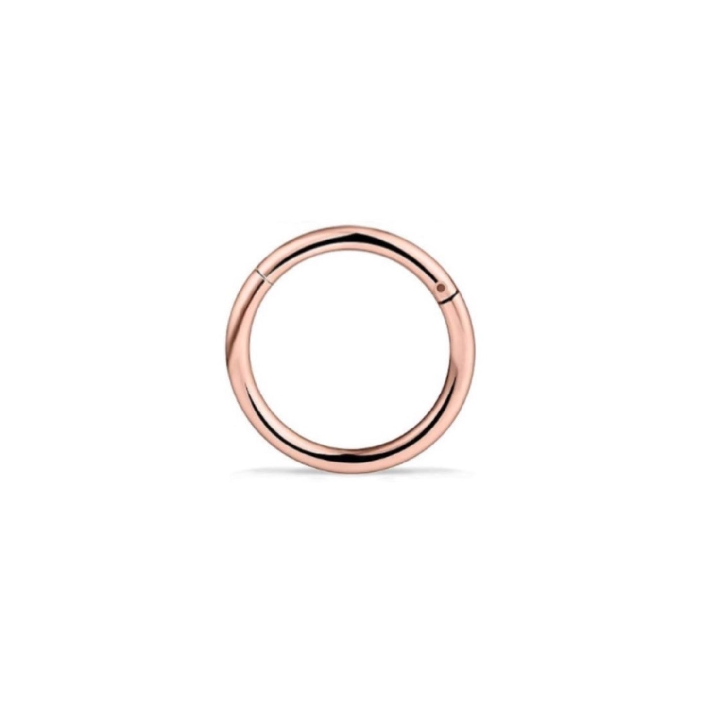 Rose Gold Clicker Septum Hoop