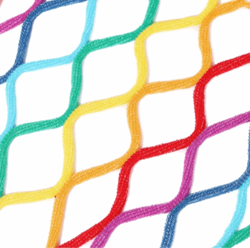 Rainbow Lace Mesh Fishnet Sleeveless Dress