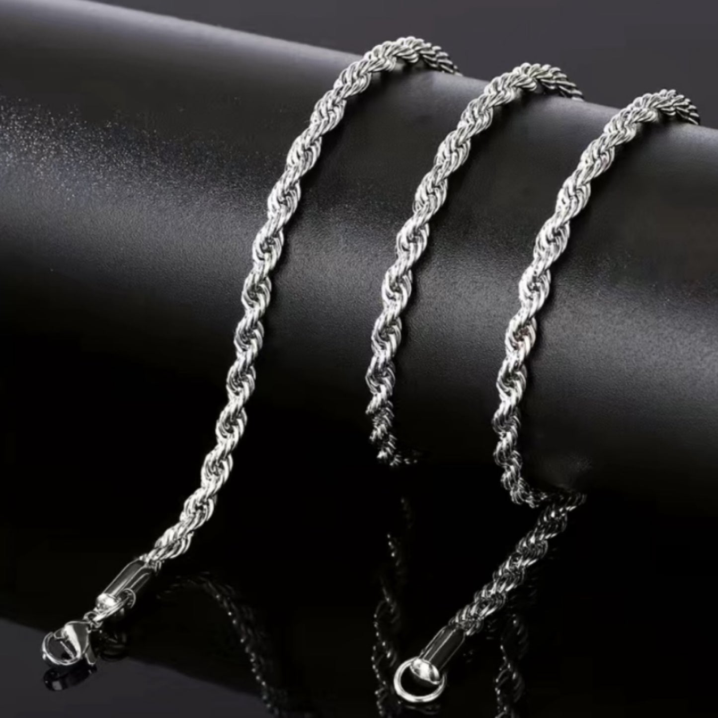 Stainless Steel Rope Chain Style Necklace