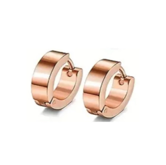 Rose Gold Huggie Hoop Earrings