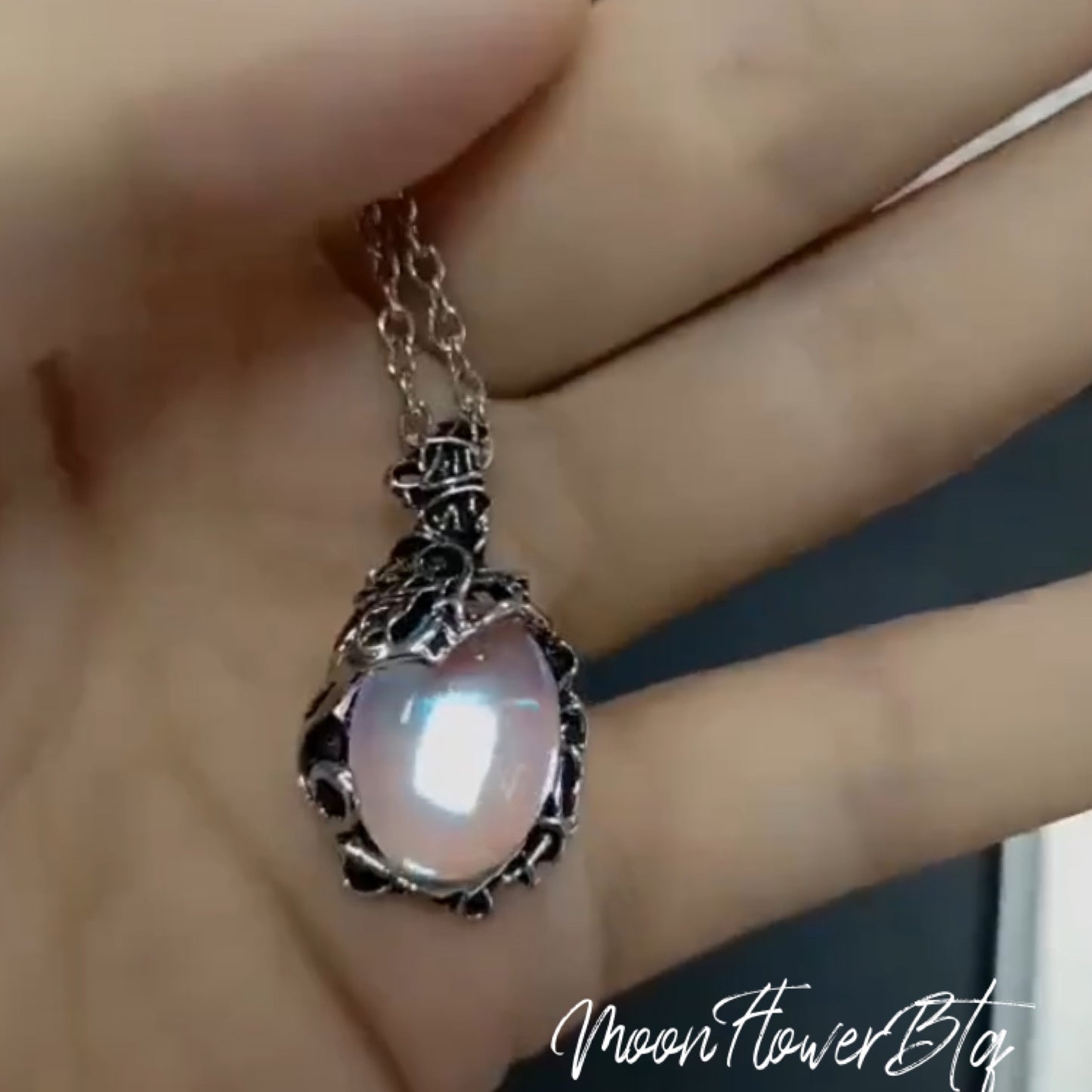 Moonstone Pendant Necklace